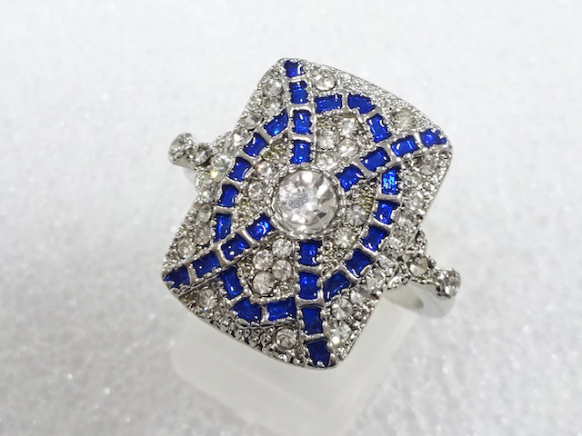 COLORED STONE FASHION RING / JP SIZE 18